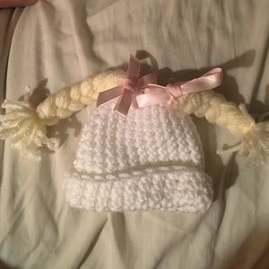 Handmade piggy tail hat
